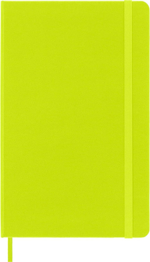 Moleskine Classic Notebook, Hard Cover, Large (5" x 8.25") Ruled/Lined, Lemon Green, 240 Pages