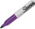Sharpie Permanent Markers, Fine Point, Purple, Box of 12 for Various Marking Needs