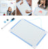 Operitacx Blue Small Magnetic Dry Erase Whiteboard with Marker, Portable Mini Double Sided Memo Board for Kids