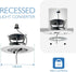 Room,1 Pack. Jolux J Pro Recessed Can Light Conversion Kit to Ceiling Light Fixture, Pendant & Hanging Light and Fan