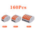 160 PCS Lever Wire Connectors Nuts Assortment Kit, 28-12 AWG, 2/3/5 Conductor Combination Compact Electric Wire