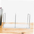 Stylish Metal Bookends - White Desk Organizer for Books