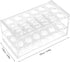 17mm Test Tube Rack with 18 Holes - Durable Transparent Holder for 10ml and 15ml Centrifuge Test Tubes