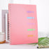 College Ruled Notebook A4, Pink Spiral Notebook with Dividers, 5 Subject Hardcover Notebook for School Note Taking