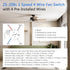 ZE-208s Ceiling Fan Switch - E89885 3 Speed 4 Wire Replacement Part, Pull Chain Speed Control Switch (Brass), 2 PCS