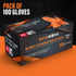 MedRose Disposable Nitrile Gloves: Extra Thick, Latex-Free, Orange Gloves for Industrial and Lab Use