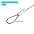 PATIKIL 20 Inch Safety Security Cable Wire, 4 Pack Stainless Steel Stage Lights Rope with Double Loop