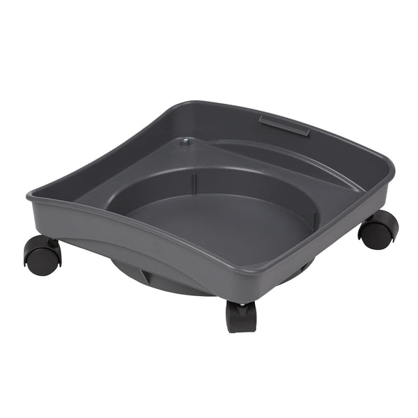 Mighty Tuff Rolling Dolly, Made in USA, Gray, Heavy Duty Plastic Utility