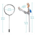 stonylab Lab Stand Set with Steel Support Stand, 4-Prong Burette Clamp, Retort Ring, and 2 Boss Heads for Laboratory.