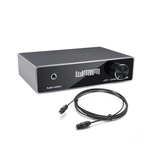 DAC Audio Converter with Volume Control - Optical/Coax to RCA/3.5mm Aux Adapter
