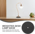 Generic 4.40In Counterweight Weighted Desk Lamp Base Round Lamp Base Weight for Floor and Table Stability Holder Block