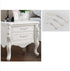 Solid Ivory Cabinet Hardware Handle Pull, Lustrous Chrome Silver Flower Dresser Pull, 2.52" (64mm) Hole Centers, 5 Pack