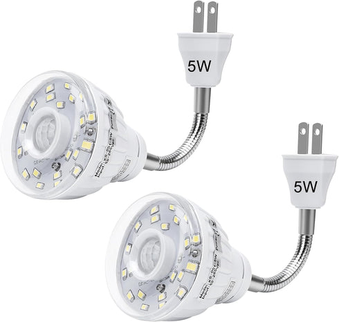 Plug in Motion Sensor Night Light Indoor, PIR Infrared Motion-Activated LED Night