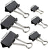 Binder Clips Paper Clamps 300 Pack Assorted Sizes (Black), Jumbo, Large, Medium, Small, Mini and Micro,6 Sizes for Office, School and Home by KAKAMINA