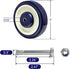 SYRATION 5" x1-1/4 5/16" 1400 Lbs (4-Pack 5/16" Shopping Cart Bore Polyurethane Wheel - Load Capacity Total