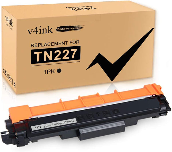 v4ink TN227 Remanufactured Toner Cartridge Replacement for Brother TN223BK, TN-223, TN-227, Black for HL L3210CW