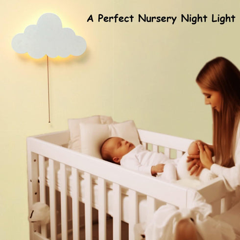 Azorteja Cloud-Night-Light for Bedroom, Kawaii Kids Cloud Lights Baby Nursery, Cute Floating Lamp Room Decor