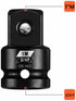 3/4 F to 1 M Impact Socket Adapter, Cr-Mo Steel, Square Drive Reducer for Impact Driver Wrench Exceeds ANSI Standards.