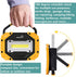 sunzone (2 Pack) Portable LED Work Light,AA Battery Powered Flood Lights,Super Bright Workshop Job Site Lighting