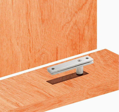 360-Degree Heavy Duty Hidden Door Hinge - Stainless Steel Pivot | Rotation Invisible Pivot Door Hardware for Secret