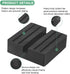 4-Pack 3 Inch Pinch M METERXITY Floor Jack Rubber Pad, Universal Rail Weld Stand Jack Square Pad Adapter for Change