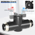TAILONZ PNEUMATIC 4mm OD Ball Valve Air Flow Control Valve Push to Connect Fitting (Pack of 3)