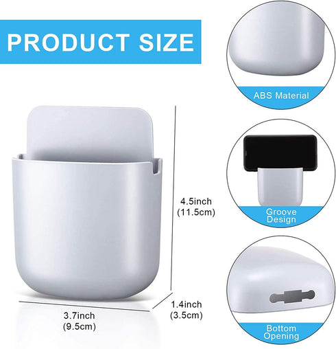 N++A 3/4/6PCS (3PCS-Yellow) TV/DVD/VCR Step Remote Control,Mobile Phone Holder Stand,Storage & Organizer Wall Holder