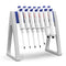 FOUR E'S SCIENTIFIC Laboratory Pipette Stand, Plastic Linear Holder for 7-8 Micropipettes (Pipettes Not Included)