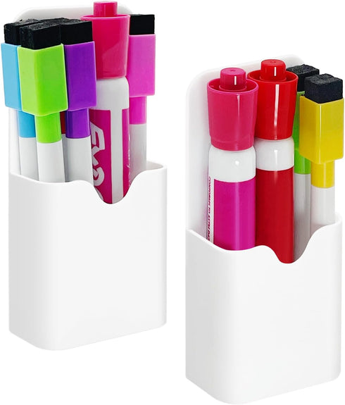 VieFantaisie 2 PCS Magnetic Pen Marker Holder, Magnetic Dry Erase Marker Holder, Magnet