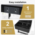 Beileqi Matte Black Toilet Paper Storage Holder with Shelf for Wet Wipes, Sanitary Tampon, Trash Bags, Bathroom Wipes
