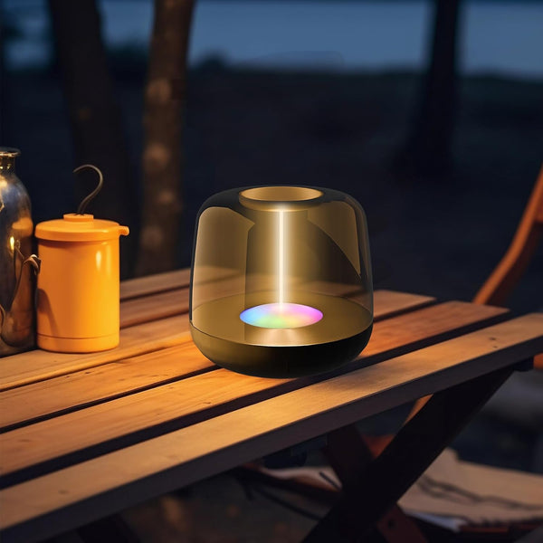 Touch Control Bedside Lamp, Portable Rechargeable Table Night Light with 5 Dynamic