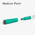 U Brands Low-Odor Dry Erase Markers, Set of 12, Medium (2 mm) Point, Green