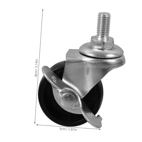 4pcs DECHOUS Home Caster Wheels with Brake Furniture Wheel Replacement for Smooth Rolling Carts and Furniture Easy
