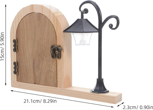 8.30X5.90X0.90 Inch Tofficu Fairy Door Outlet Cover with Glowing Light - Childproof Baby Proofing Socket Protector