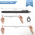 Tatuo 20 Set Anti Lost Lanyard with Black Ballpoint Pen, Safety Clip, Coil Lanyard (Extends to 55 Inch) & Soft Silicone