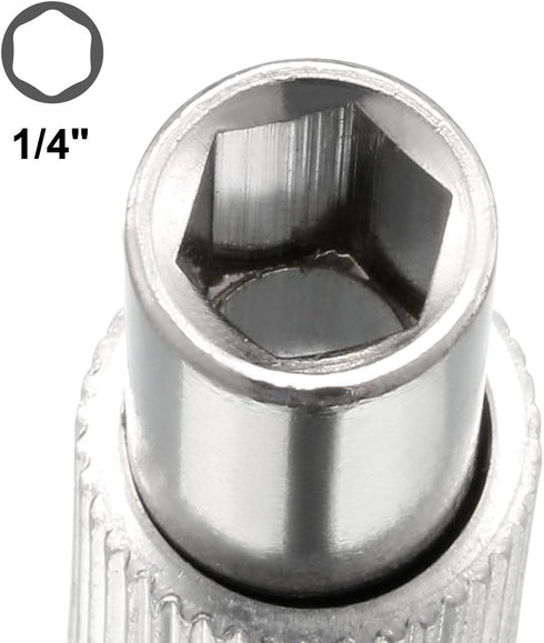 uxcell 1/4-Inch Drive Flexible Socket Extension Ratchet, 8-Inch