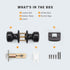 KNOBWELL Passage Door Knob for Hallway or Closet, Matte Black Interior Door Knobs