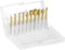 10 PCS Carving Bits HSS Rotary Drill Burr Set, 1/8'' Shank Wood Engraving Router Bit