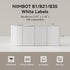 NIIMBOT Label Tape for B1/B21/B3S, 1.97'' x 1.18'' (50x30mm), 230 Labels/Roll for Small Business, White