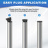 3/4 Inch 50 PATIKIL Plastic Tubing End Caps, Pcs Round Hole Plug Insert for Round Iron Pipe Chair Leg Table Bookshelves