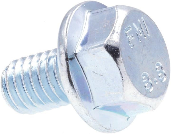 Prime-Line 9089354 Flange Bolts, Class 8.8 Metric, M6-1.0 x 10MM, Zinc Plated Steel, 25 Pack