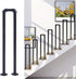 PAUANI Industrial U-Shaped Stair Handrail - Safety Transitional Step Non-Slip Stairs Railing, Villa