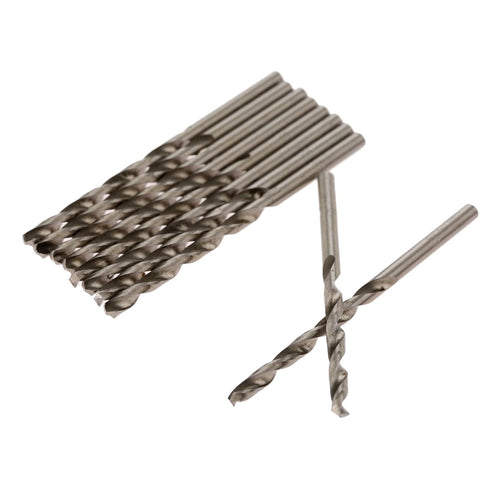 Mtsooning 10PCS Twist Drill Bits, 3mm HSS Reduced Shank Micro Bits for Electrical Drilling Tool, Stainless Steel Wood