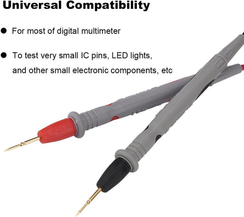 1 Pair 1000V 20A Banana Universal Multimeter Test Probe Set, 24K Gold Plated Leads Cable TL71 TL75 U1165A