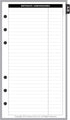 Personal Size Name & Address Refill for Filofax Notebook (3.7" x 6.75")