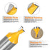 2pcs 1/4" 1/2" 14 HARFINGTON Dovetail Router Bit Diameter Shank Tungsten Carbide Degree Dovetail Joint Drill Bit