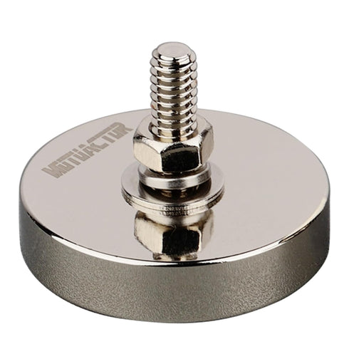 MUTUACTOR 2PCS Super Strong Neodymium Round Magnet Base, 150lb Pulling Force for LED Lighting and Tools