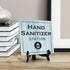(5" 5) Signs ByLITA Hand Sanitizer Station, Wood Color, Square Table Sign x