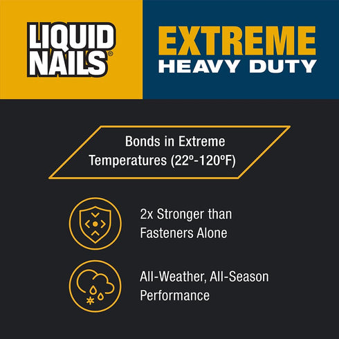 Liquid Nails - 414607 LN-907 Extreme Heavy Duty Construction Adhesive, 10 oz