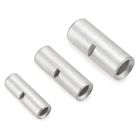 40PCS Butt Terminal Electrical Wire Connectors, Gauge 8 6 4 Tinned Copper Crimp Splices Cable Ferrules